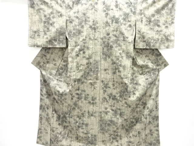 JAPANESE KIMONO / TSUMUGI / PLANT & FLOWER 